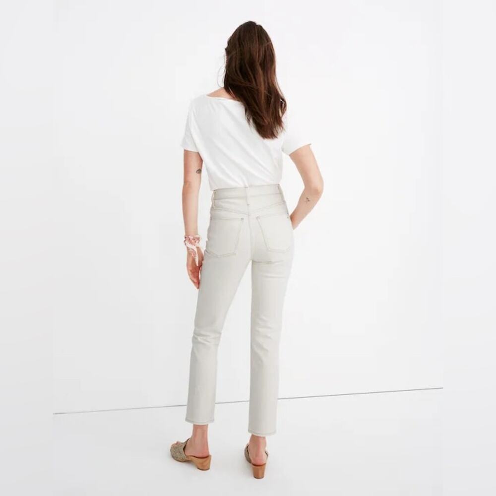 Madewell The Perfect Vintage Crop Jean in Cloud Lining Size 33 - Picture 5 of 12